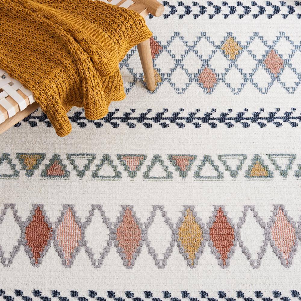 Marrakesh MRK610 Power Loomed Area Rug - Ivory/Multi - 6'7"x6'7" - Safavieh.