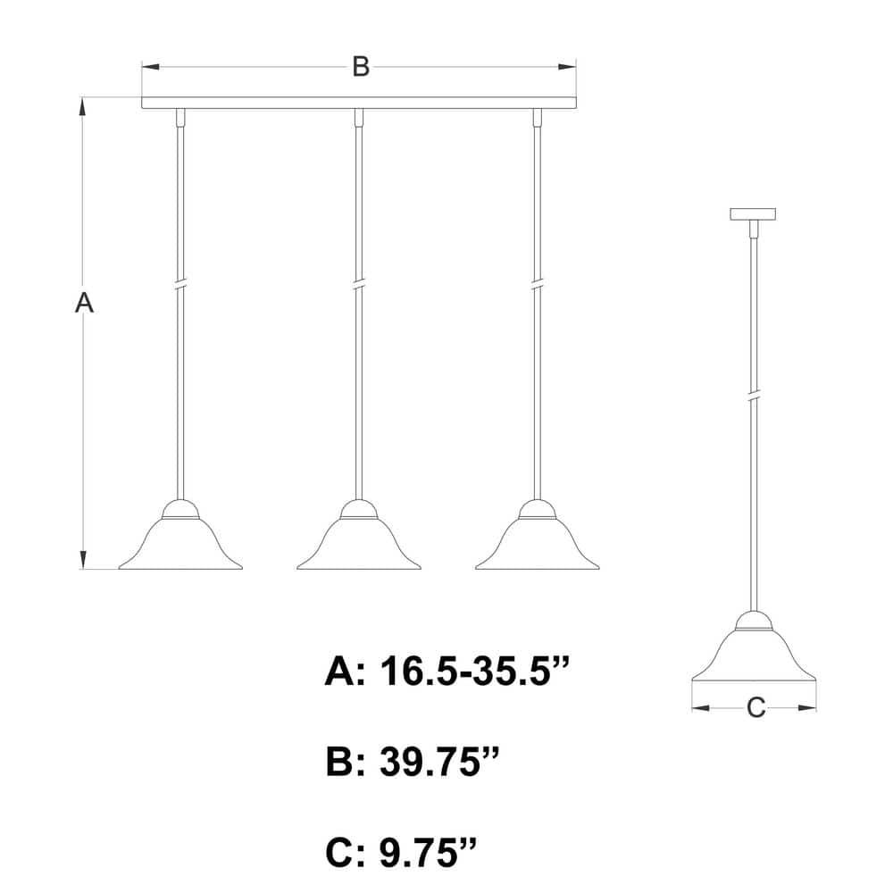 Vaxcel Da Vinci 3 - Light Pendant in Brushed Nickel