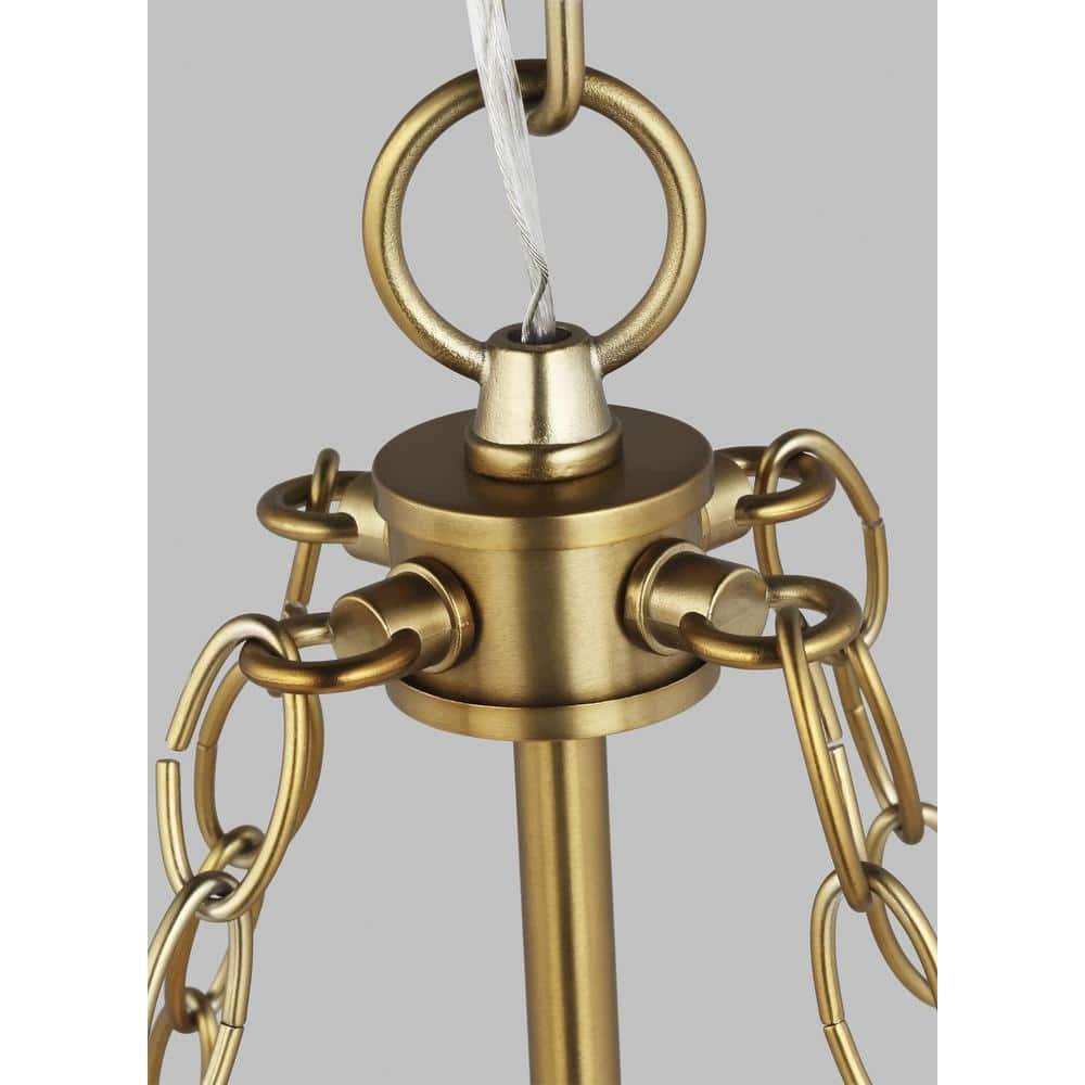Morrison Satin Brass 23.25" Indoor/Outdoor Glass Jar Lantern