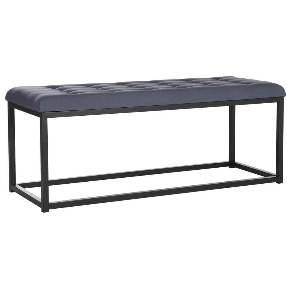 Reynolds Bench - Navy/Black - Safavieh