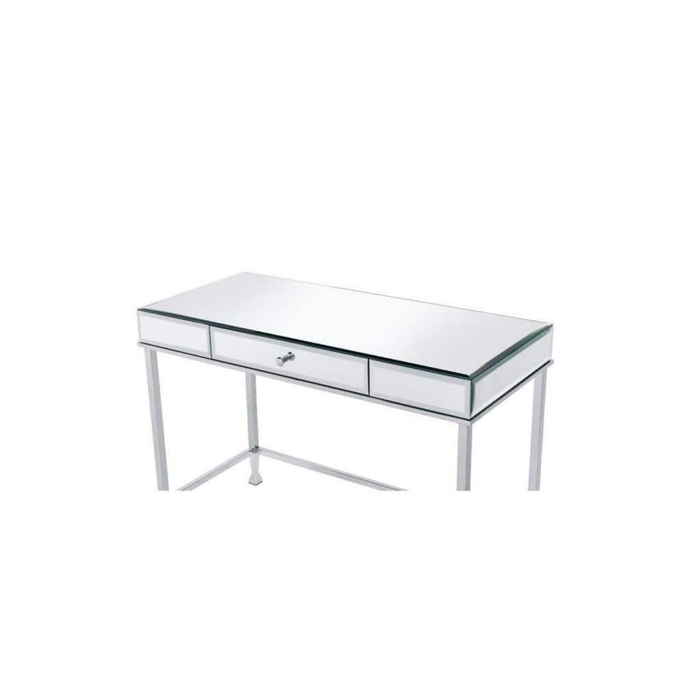 Sleek White Rectangular Work Desk with Adjustable Hutch and Storage Drawer
