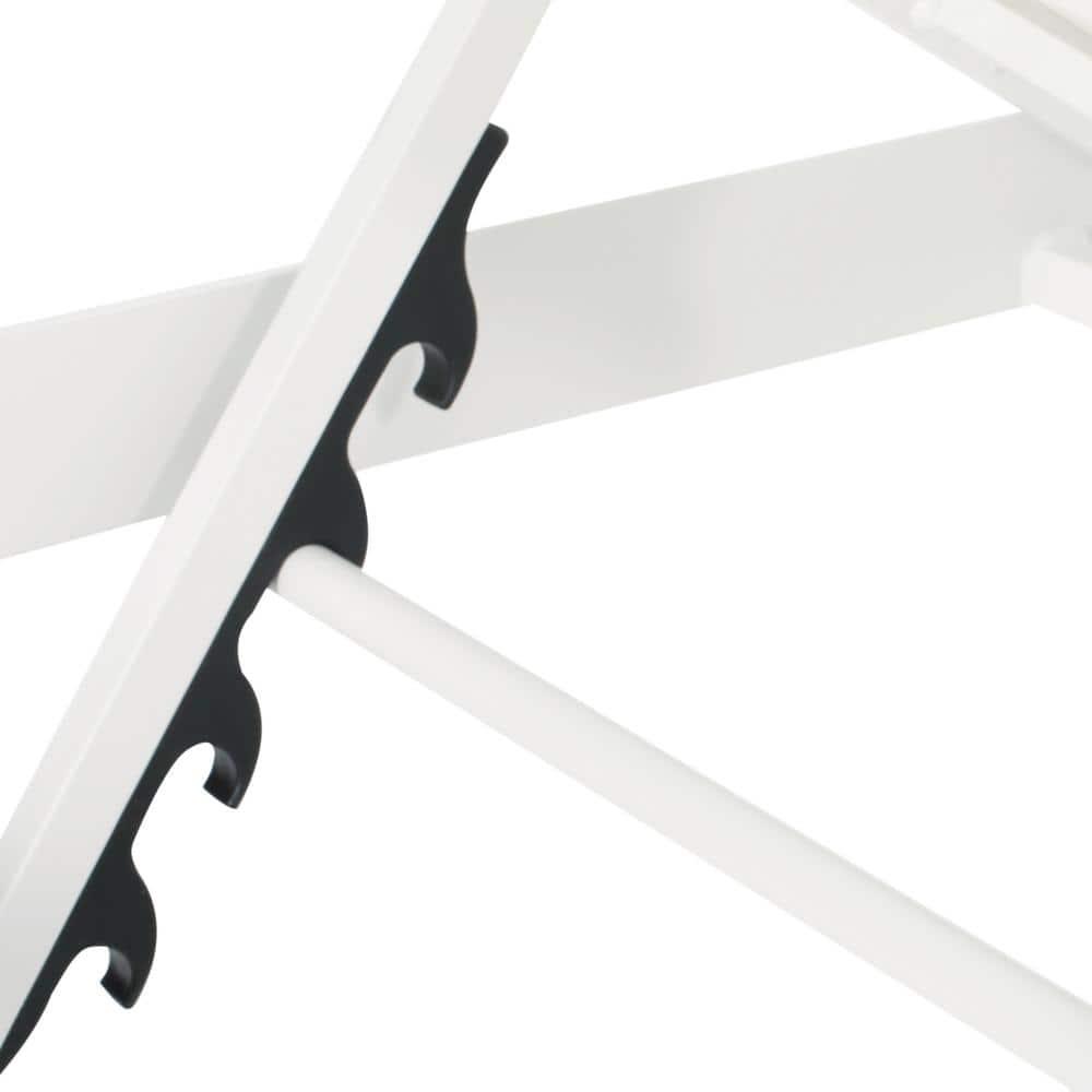 Noble House Cape Coral Outdoor Chaise Lounge White