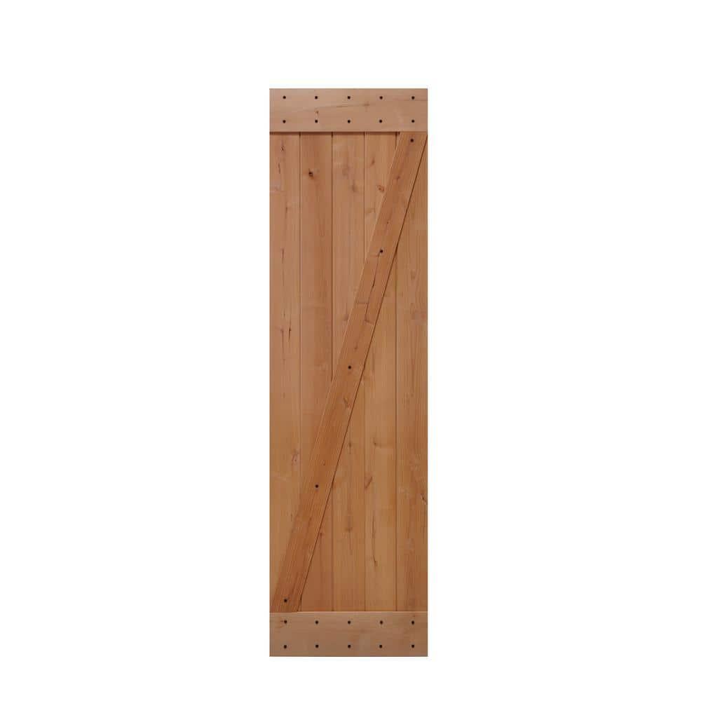 Lubann American 84'' Solid Wood Barn Doors Barn Door