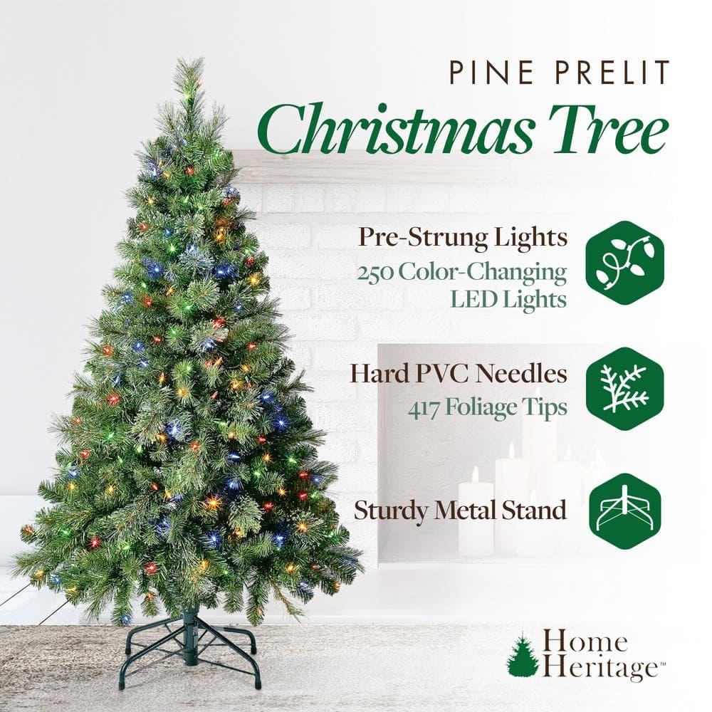 Home Heritage Cascade Quick Set Artificial Christmas Tree