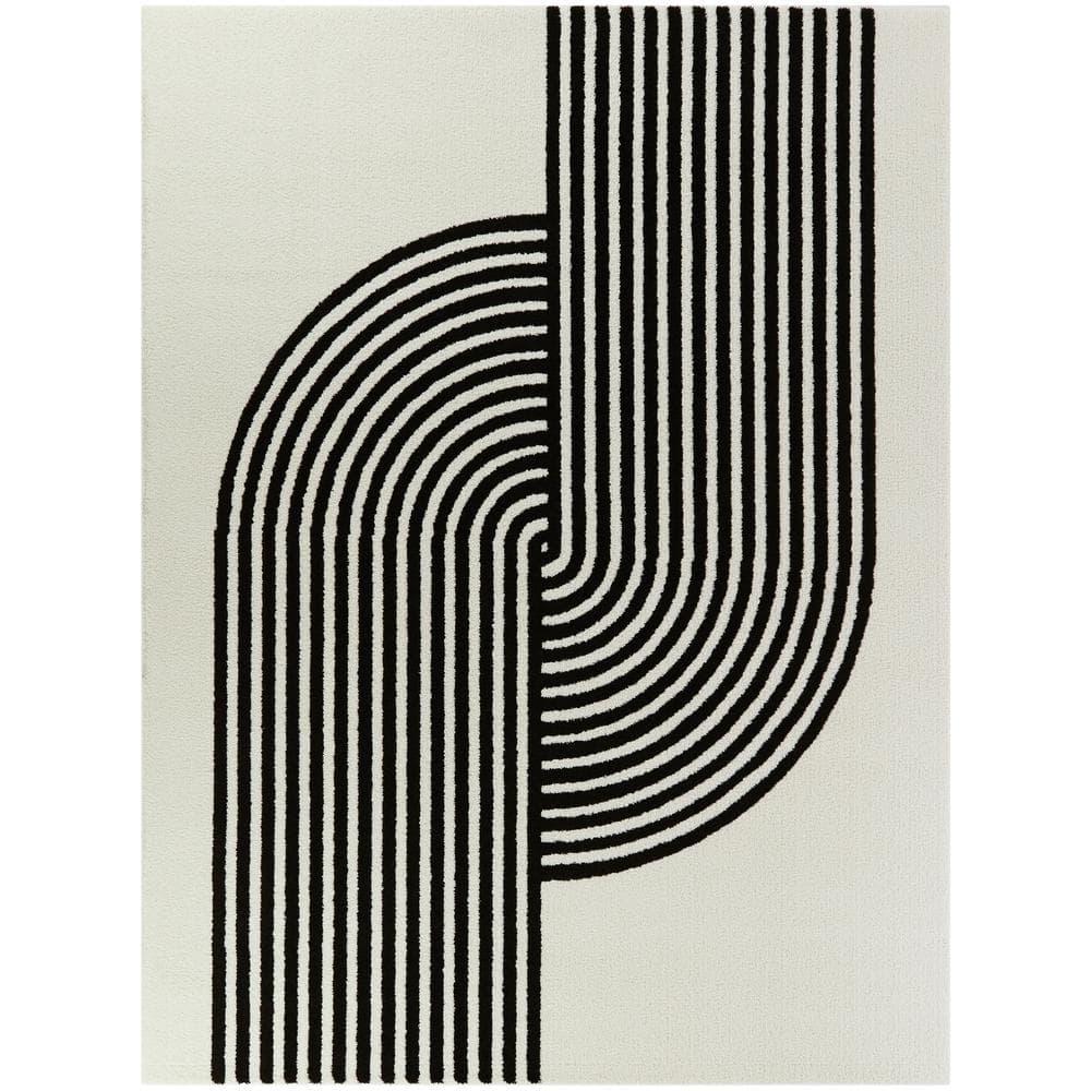 Balta Rugs 7'10"x10' Anscombe Contemporary Stripe Rug White