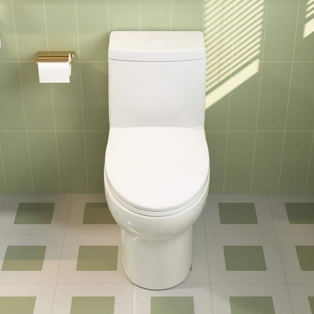 Ally Standard Bathroom Toielt, Modern Toilet with Comfort Chair Height Floor Mounted(Seat Included)