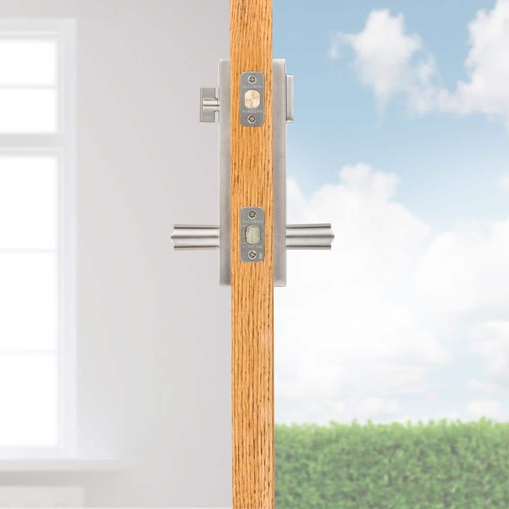 183SPExSPL SQR 15 SMT RCAL RCS CP Spyglass Entrance with Spyglass - Satin Nickel