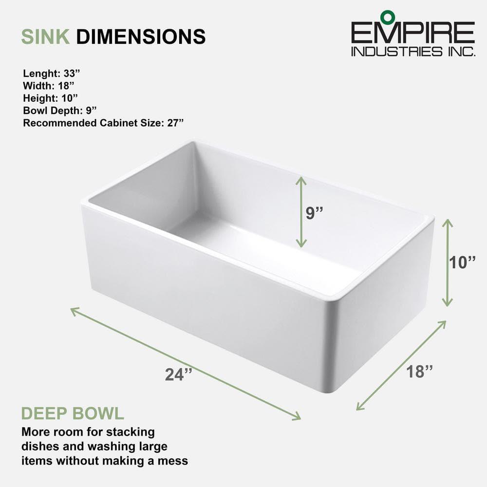 Floretta 24" L x 18" W Farmhouse Kitchen Sink With Grid and Strainer