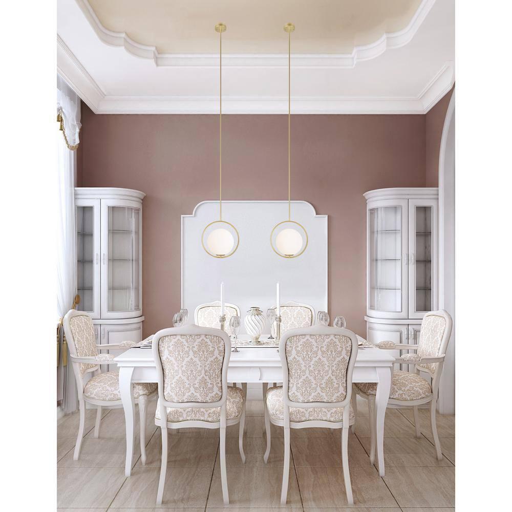 CWI Lighting Celeste 1 Light Contemporary Metal Mini Pendant in Gold