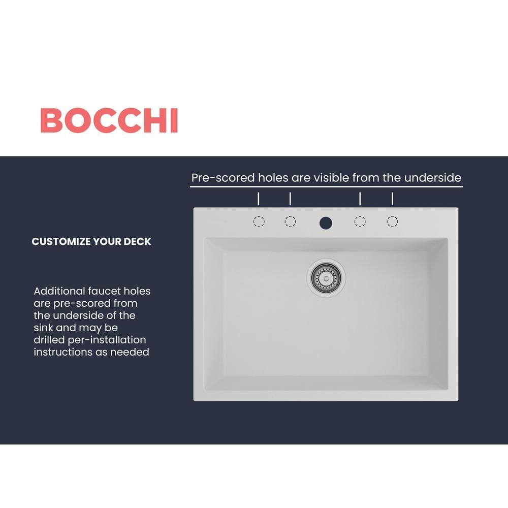 BOCCHI Campino Single Bowl Granite Kitchen Sink 1634-507-0126