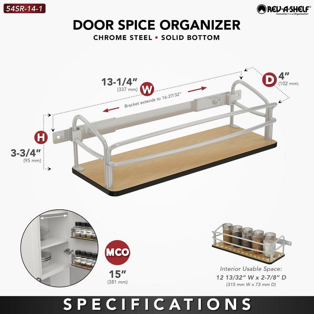 Rev-A-Shelf Steel Door/Wall Mount Pantry Shelf Organizer