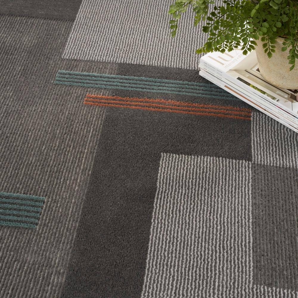 Nourison Thalia Modern Mid- Century Color Block Indoor Rug