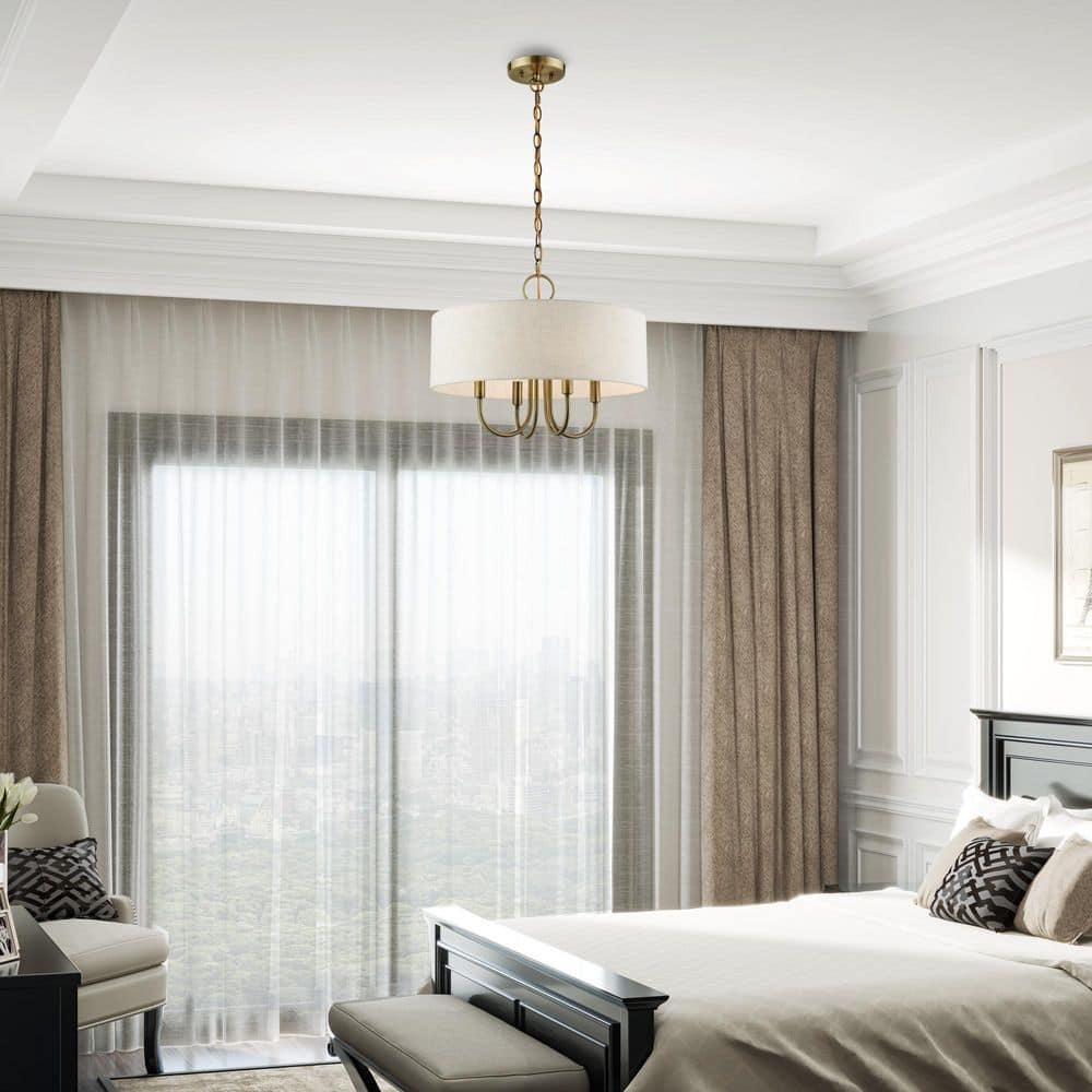 Livex Lighting Blossom 4 - Light Pendant in Antique Brass