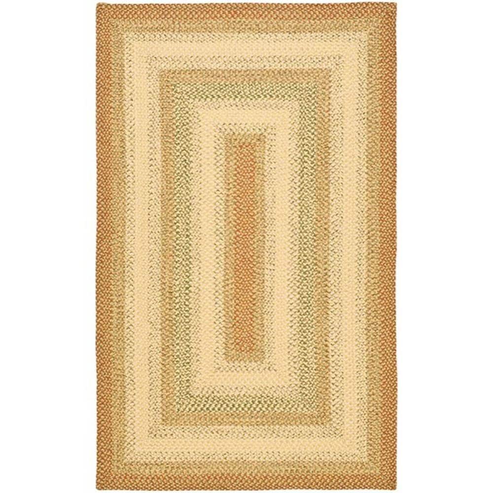 Braided BRD303 Hand Woven Area Rug - Rust/Multi - 4'x6' - Safavieh.