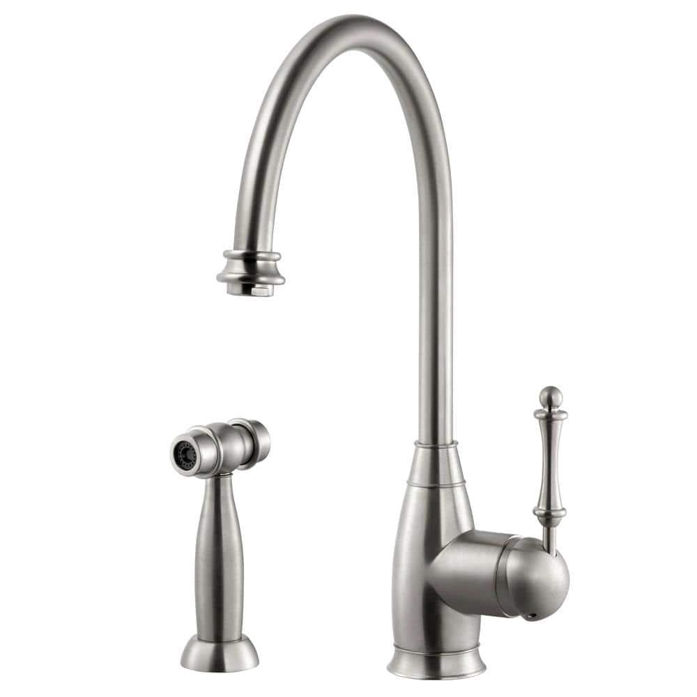 Houzer CHASS-682-BN Houzer Charlotte Kitchen Faucet with Side Spray