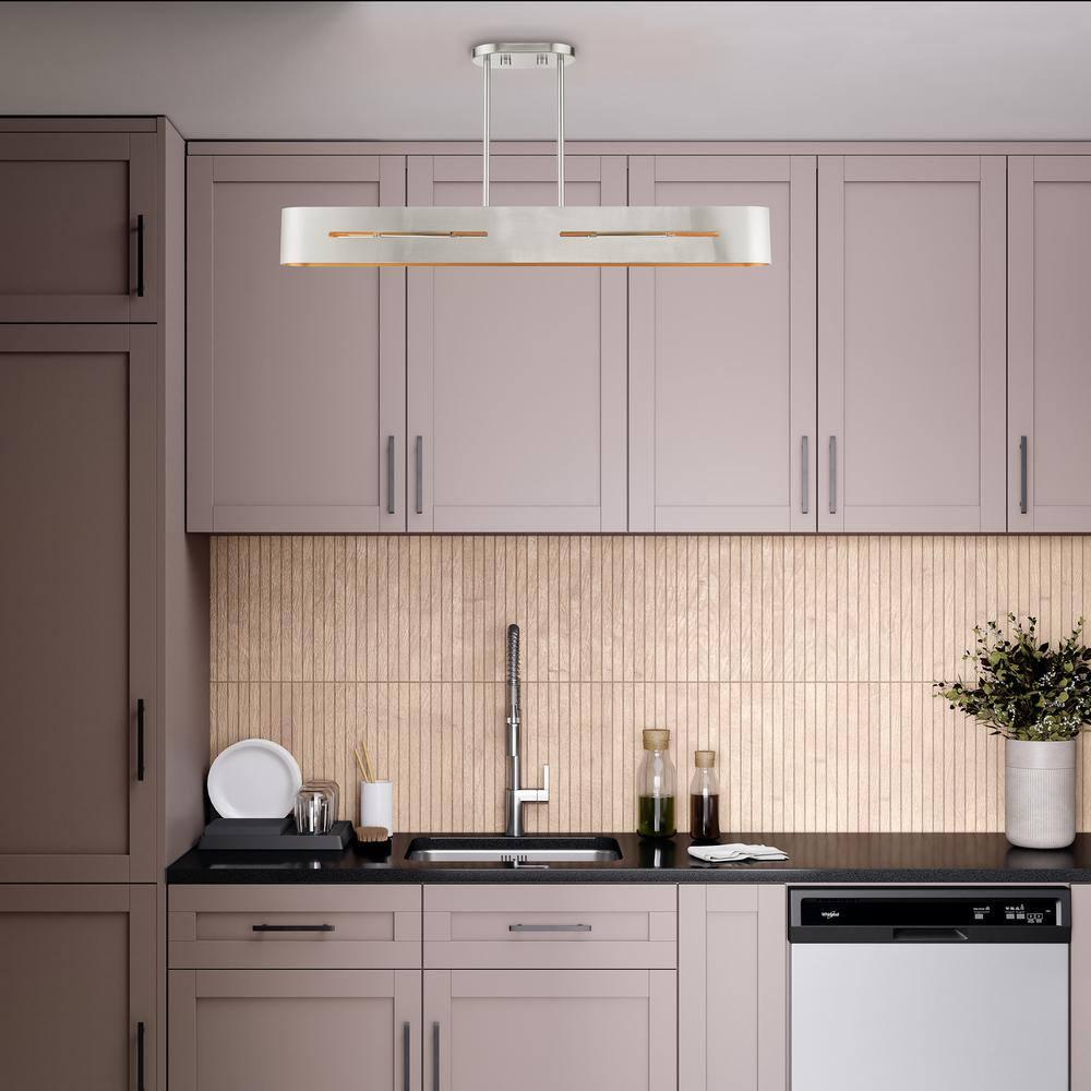 Livex Lighting Rave 4 - Light Chandelier in Brushed Nickel