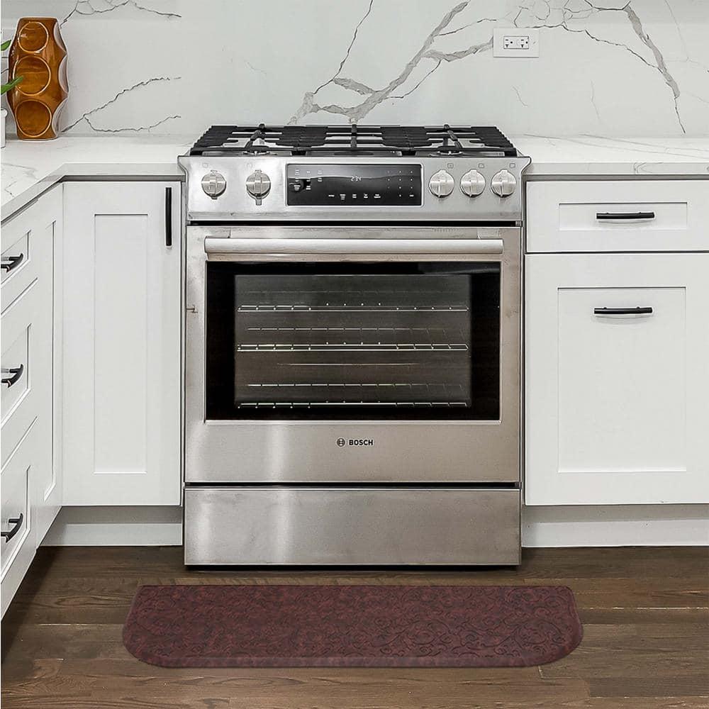 Chef Gear Clarance Wellness Kitchen Mat, Red, 17.5x60