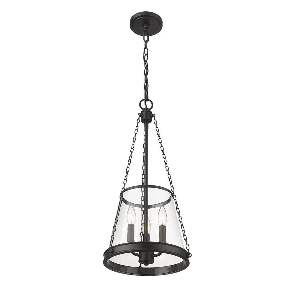 Z-Lite Prescott 3 - Light Pendant in  Matte Black