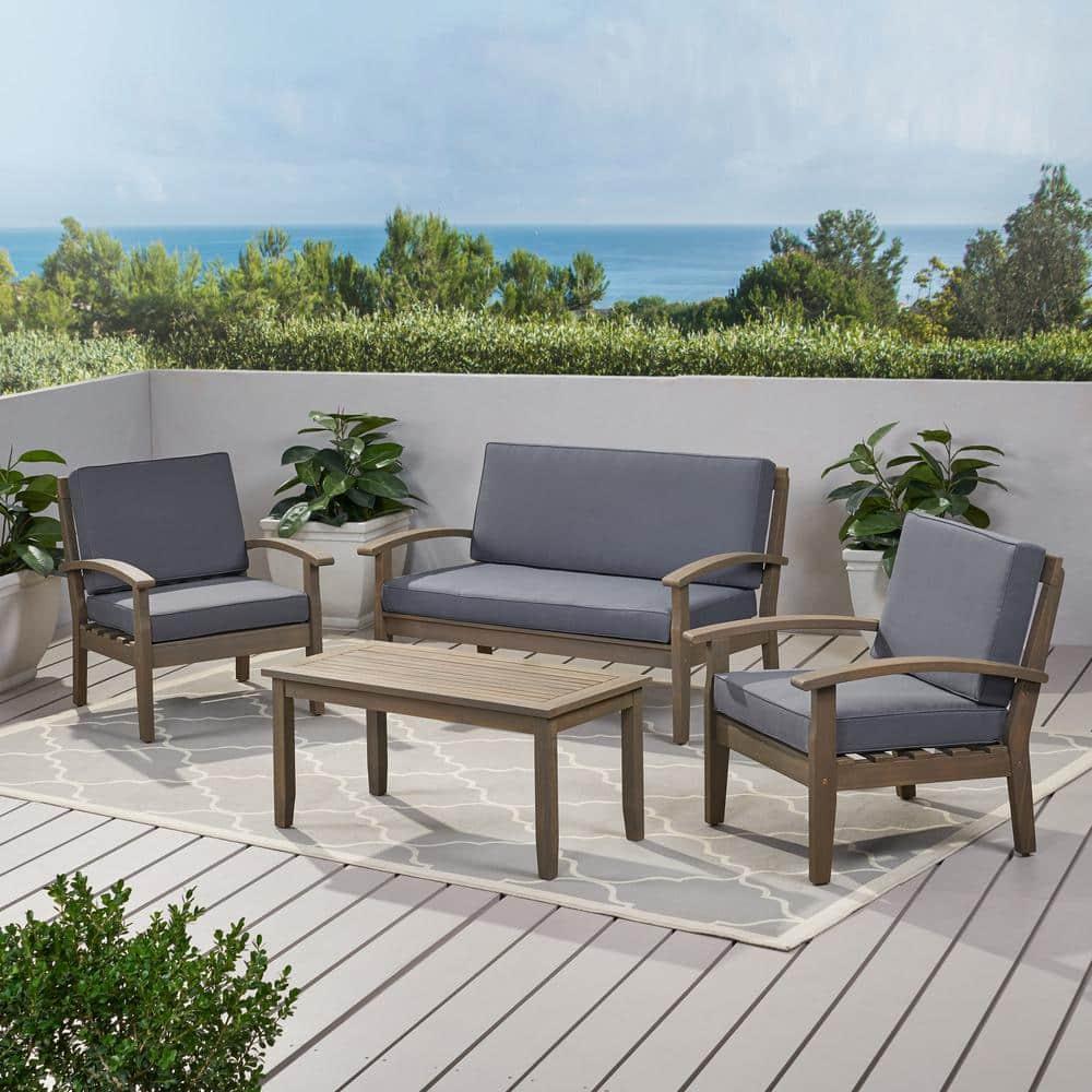 Acacia 4 - Person Patio Conversation Sets with Cushions