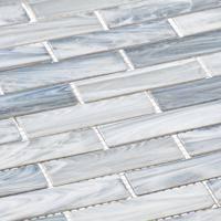 Dorian 1-in. x 4-in. Beveled Brick Joint Satin Glass Wall & Floor Mosaic Tile