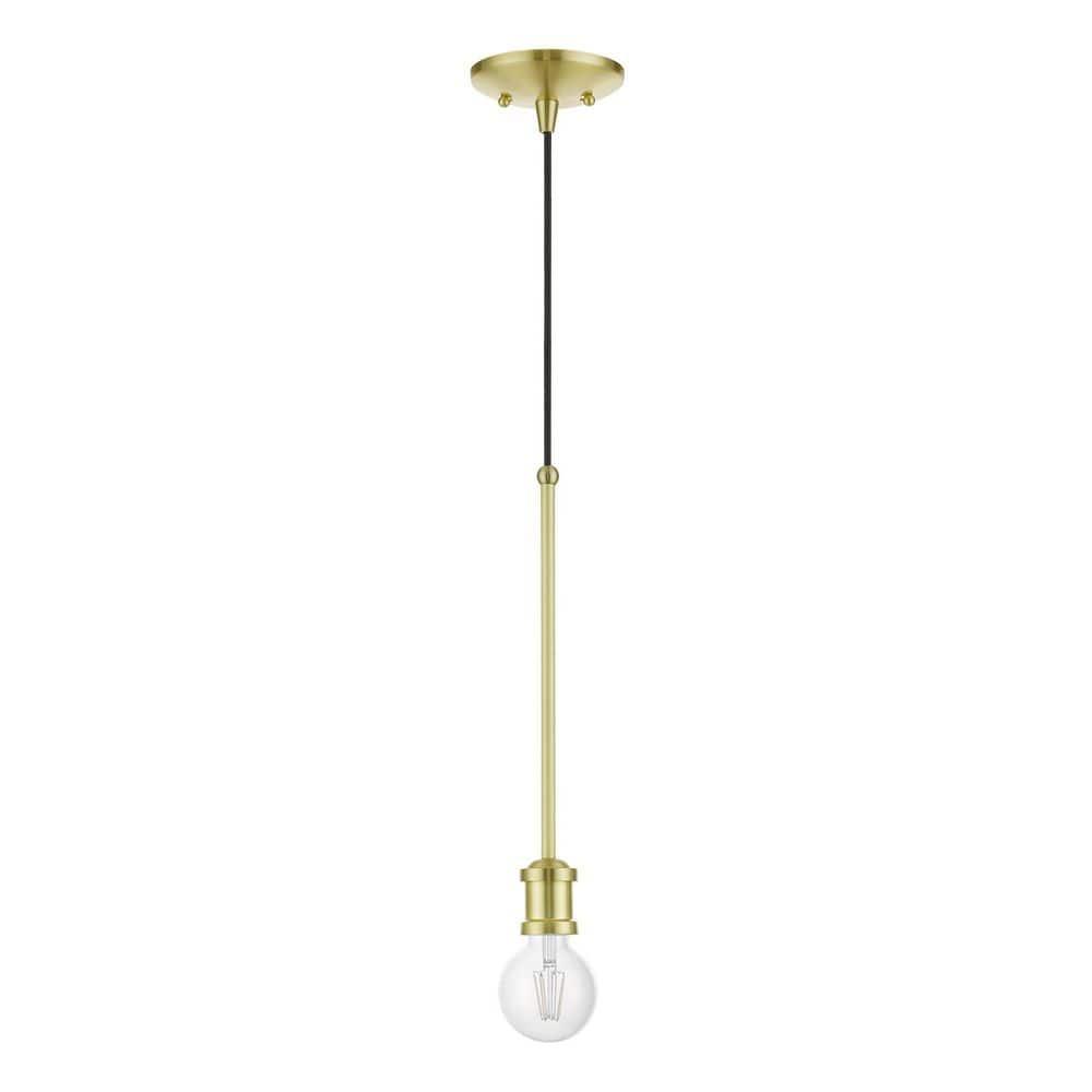 Livex Lighting Lansdale 1 - Light Pendant in  Satin Brass