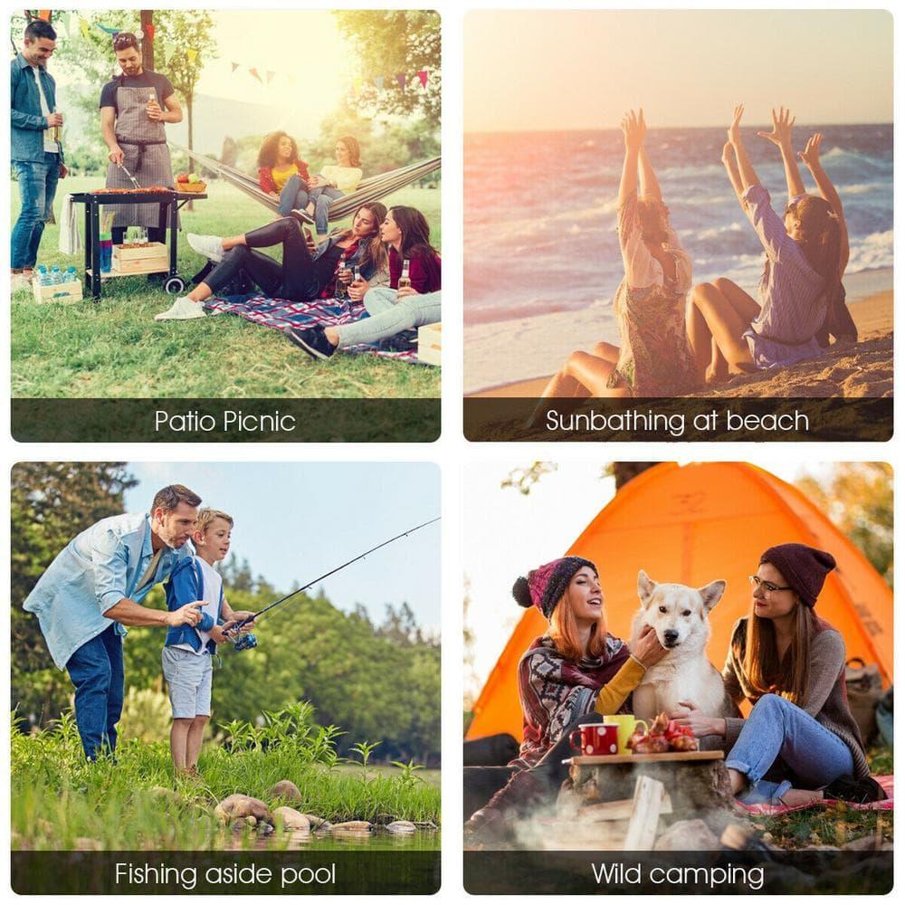 Arlmont & Co. Sayler Fabric Patio Folding Chair Folding Chair Set