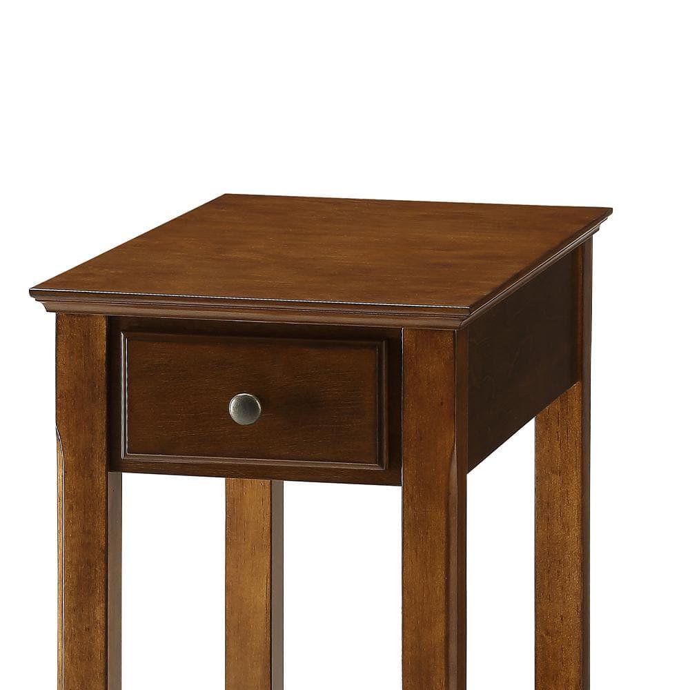 Smart Looking Side Table Walnut Brown - Saltoro Sherpi