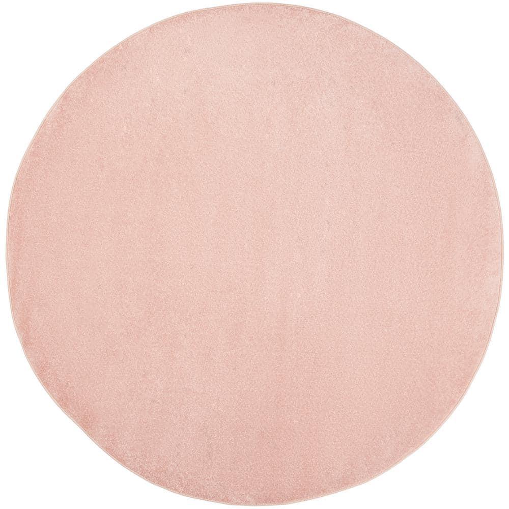 Nourison Essentials Easy Care Indoor Outdoor Area Rug - Pink 8' x Round