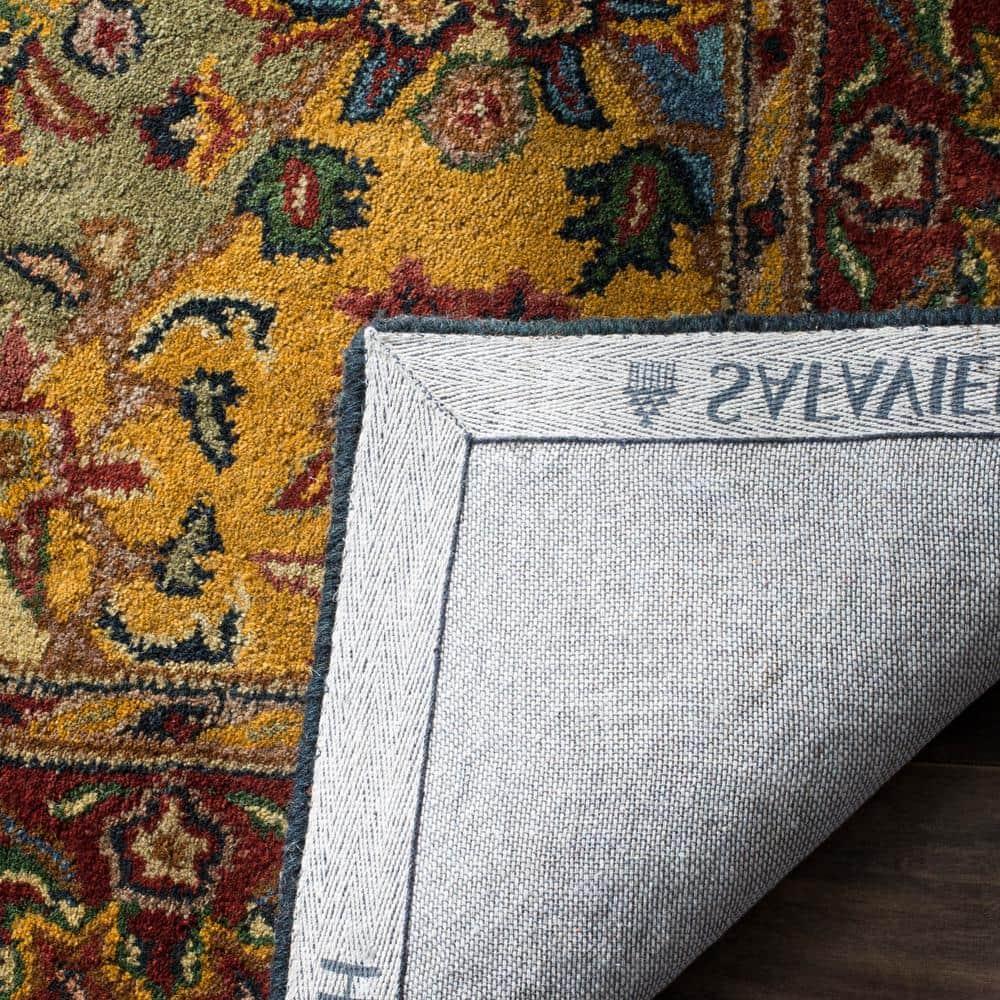 Heritage HG911 Hand Tufted Area Rug - Multi/Burgundy - 5'x8' - Safavieh.