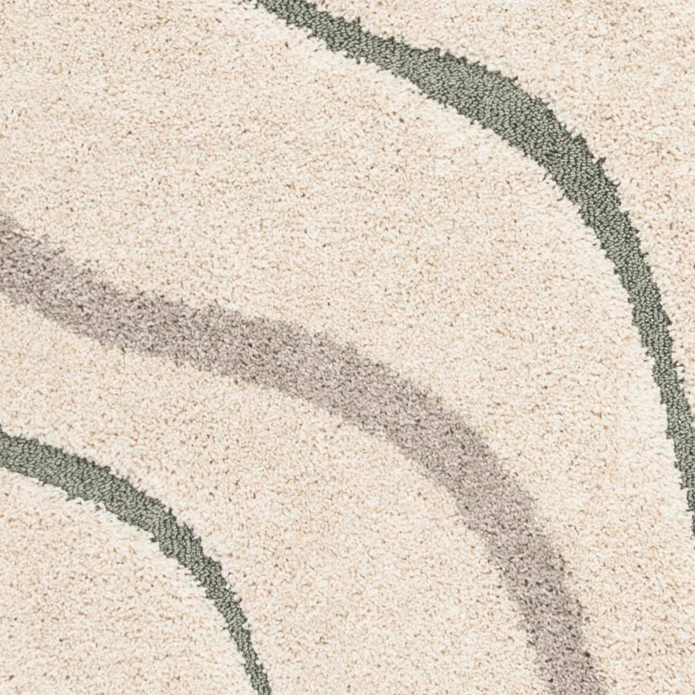 Florida Shag SG472 Power Loomed Indoor Area Rug - Cream/Light Blue - 6'x9' - Safavieh