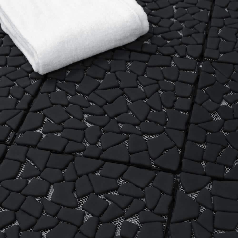 12'' L x 12'' W Stone Interlocking Deck Tile
