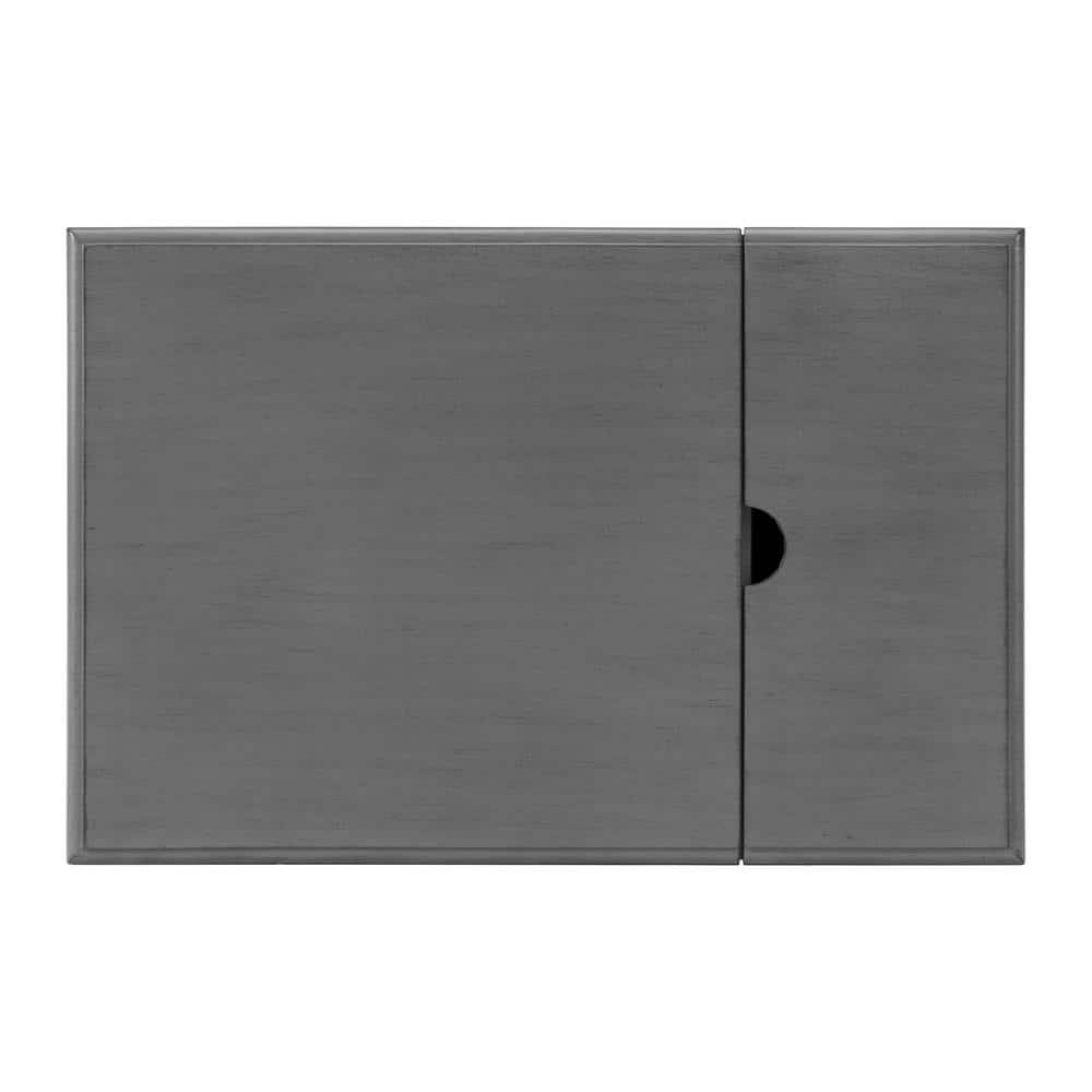 Martin Svensson Home Gray Elegant Chairside Table with Power