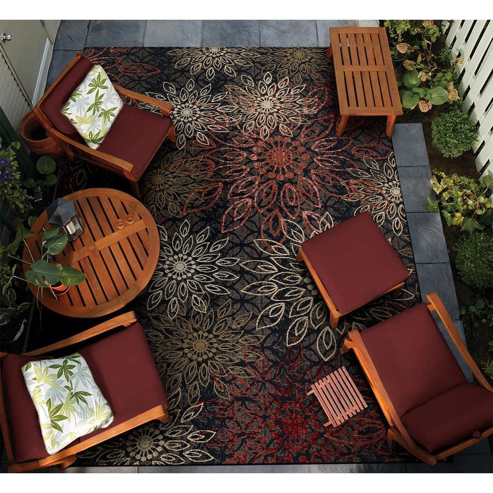 Couristan Dolce Amalfi Indoor/Outdoor Area Rug, 2'3" x 7'10" Runner, Multi