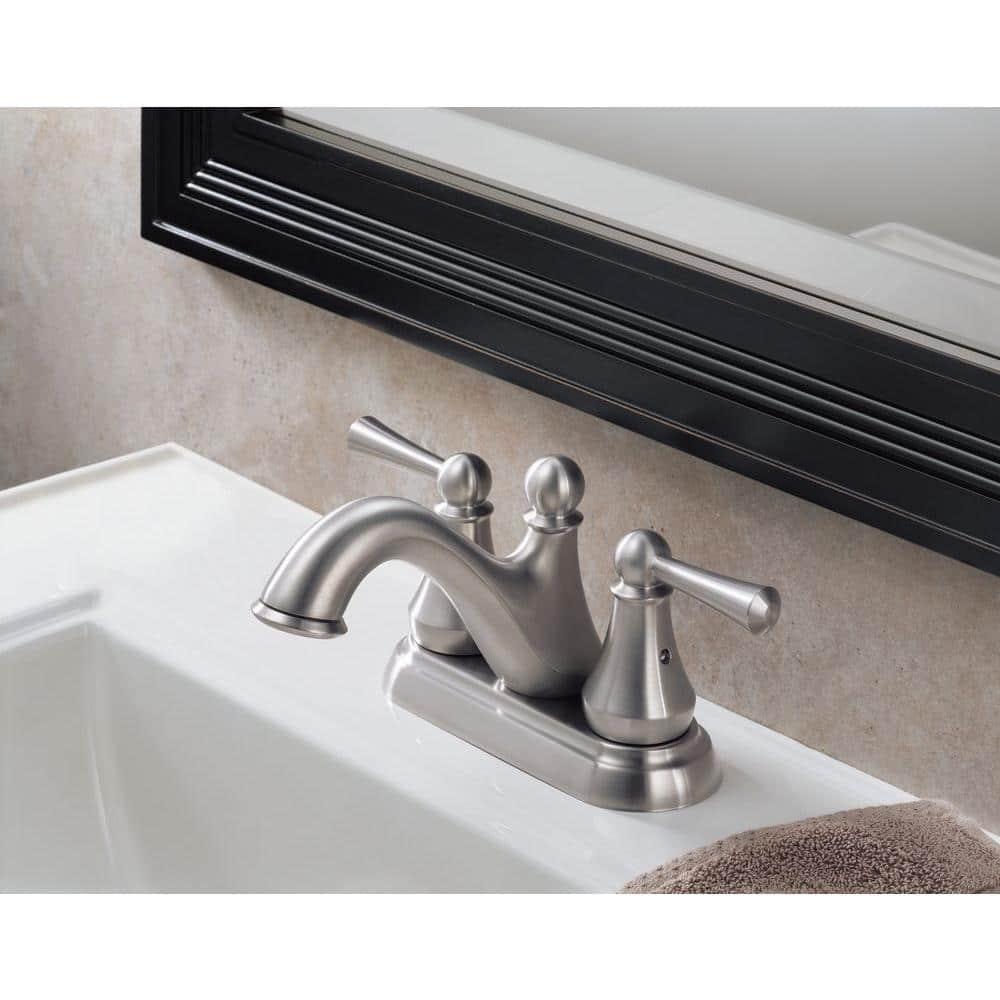 Haywood Centerset Bathroom Faucet with Drain Assembly, 2-handle Bathroom Sink Faucet