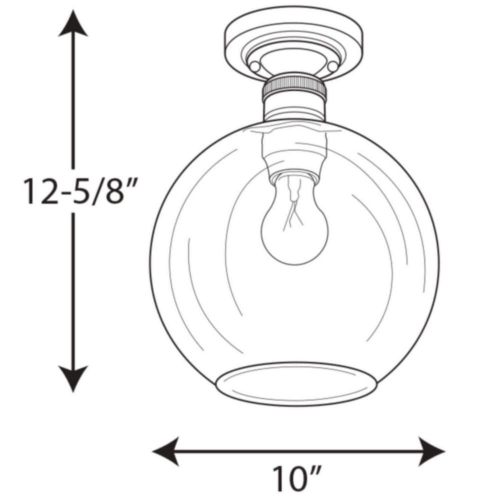 Progress Lighting - One Light Flush Mount - Close-to-Ceiling - Hansford -
