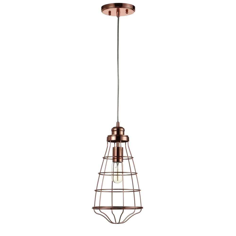 Henni 7.5" Pendant - PND4037 - Rose/Gold - Safavieh