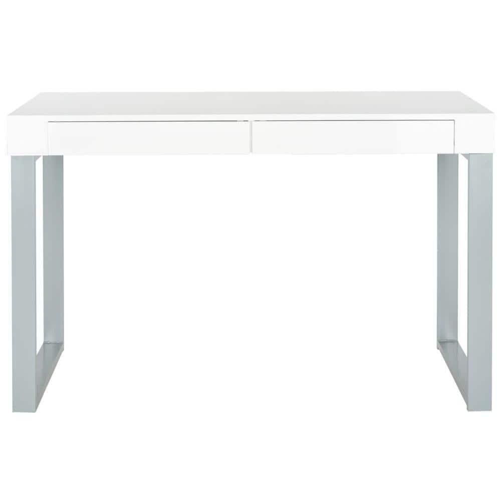 Barton Desk - FOX2206 - White/Grey - Safavieh Couture
