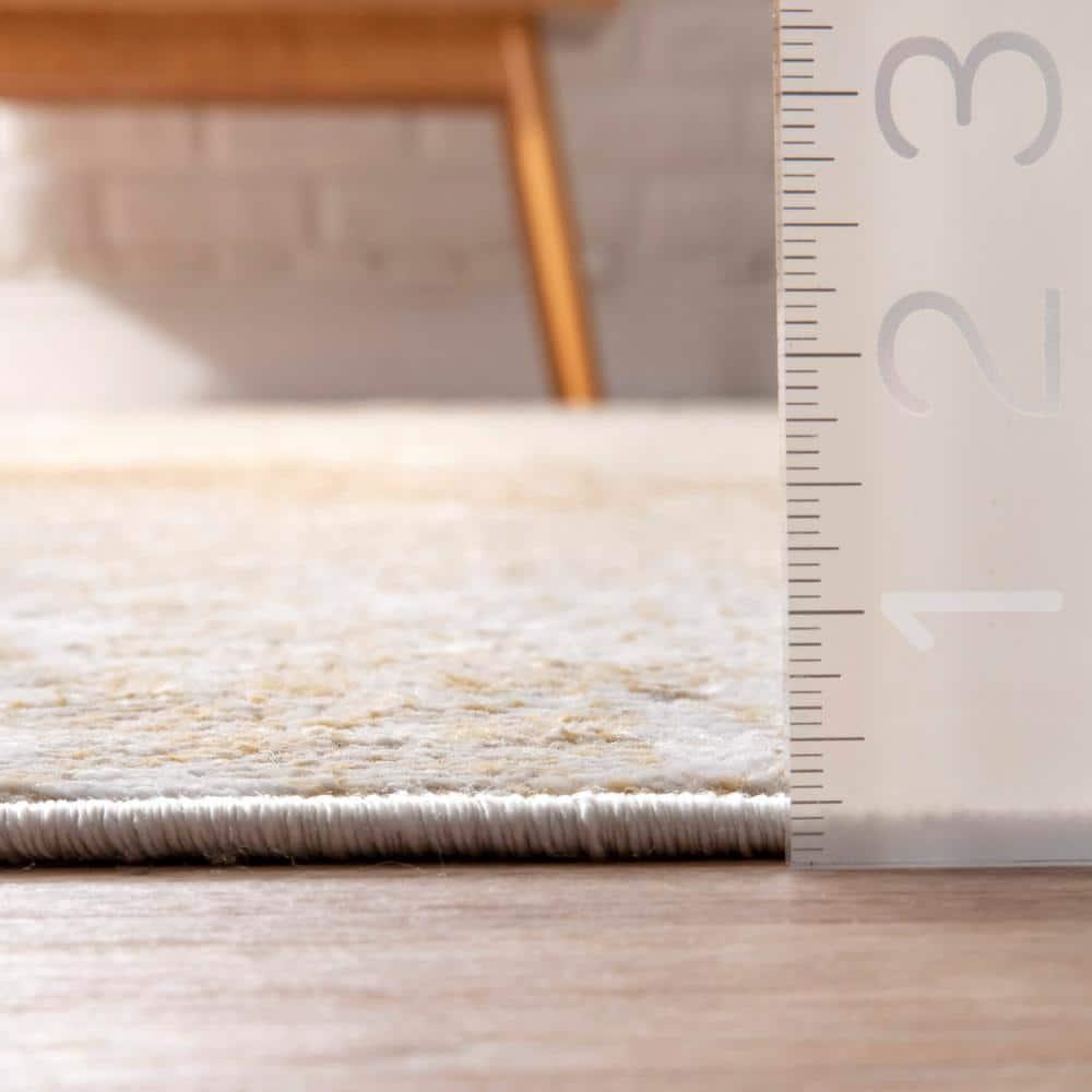 Nuloom Cyn Abstract 5x8 Indoor Area Rug for Living Room Bedroom Dining Room Kitchen, Gold/Ivory