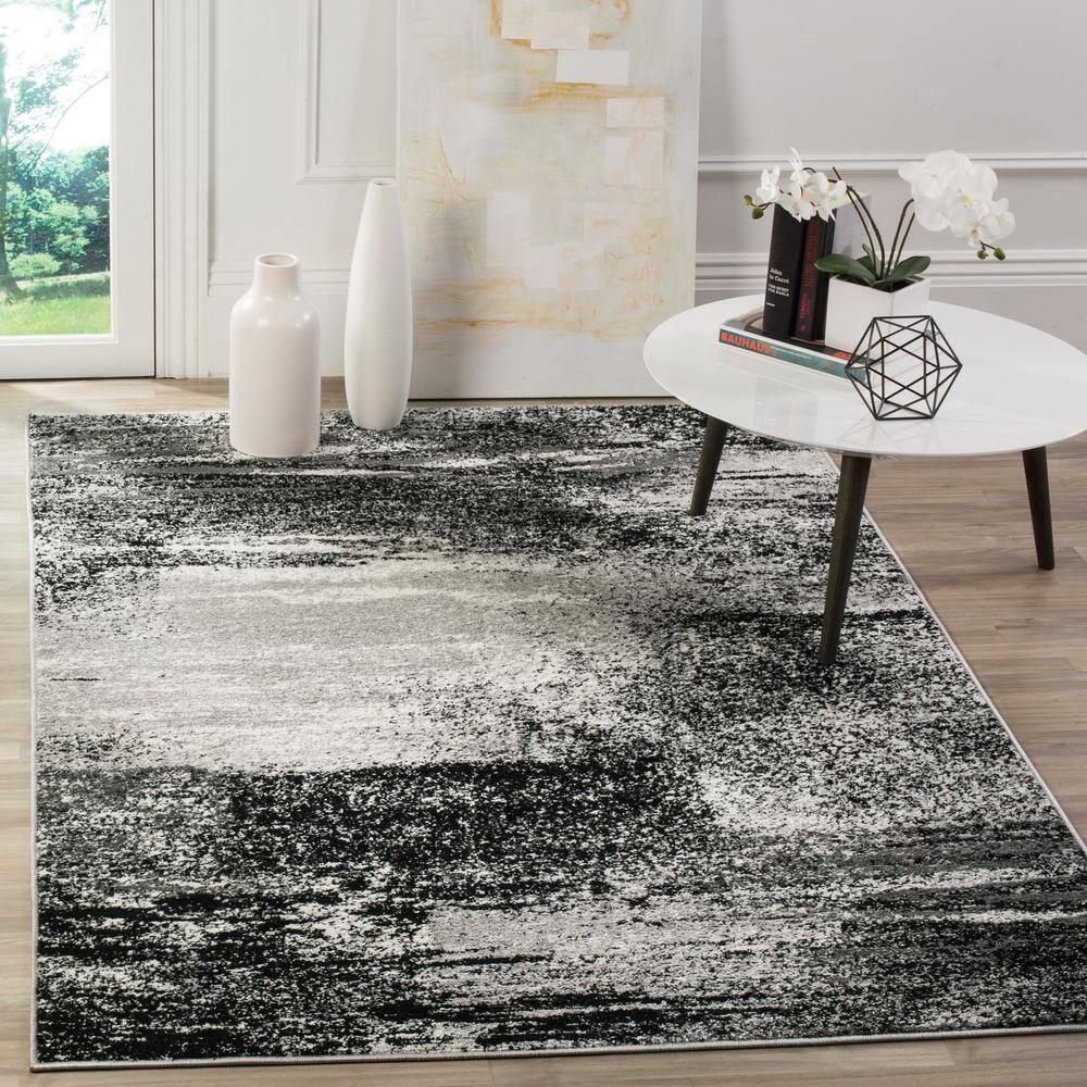 Adirondack ADR112 Machine Made Indoor Area Rug - Silver/Multi - 6'x9' - Safavieh