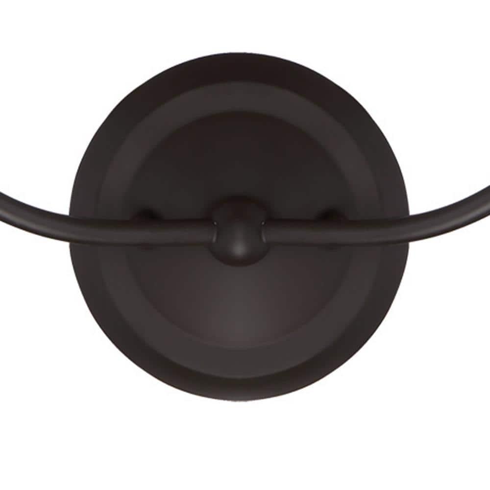 Dark Bronze Dual-Light Sconce with Flax Linen Silk Shades