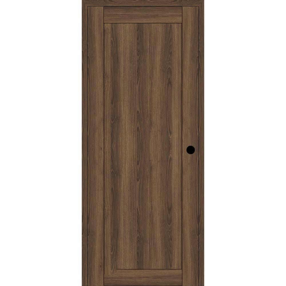 Belldinni 1 Panel Shaker DIY-Friendly Solid Manufactured Wood Paneled Prefinished Standard Interior Door