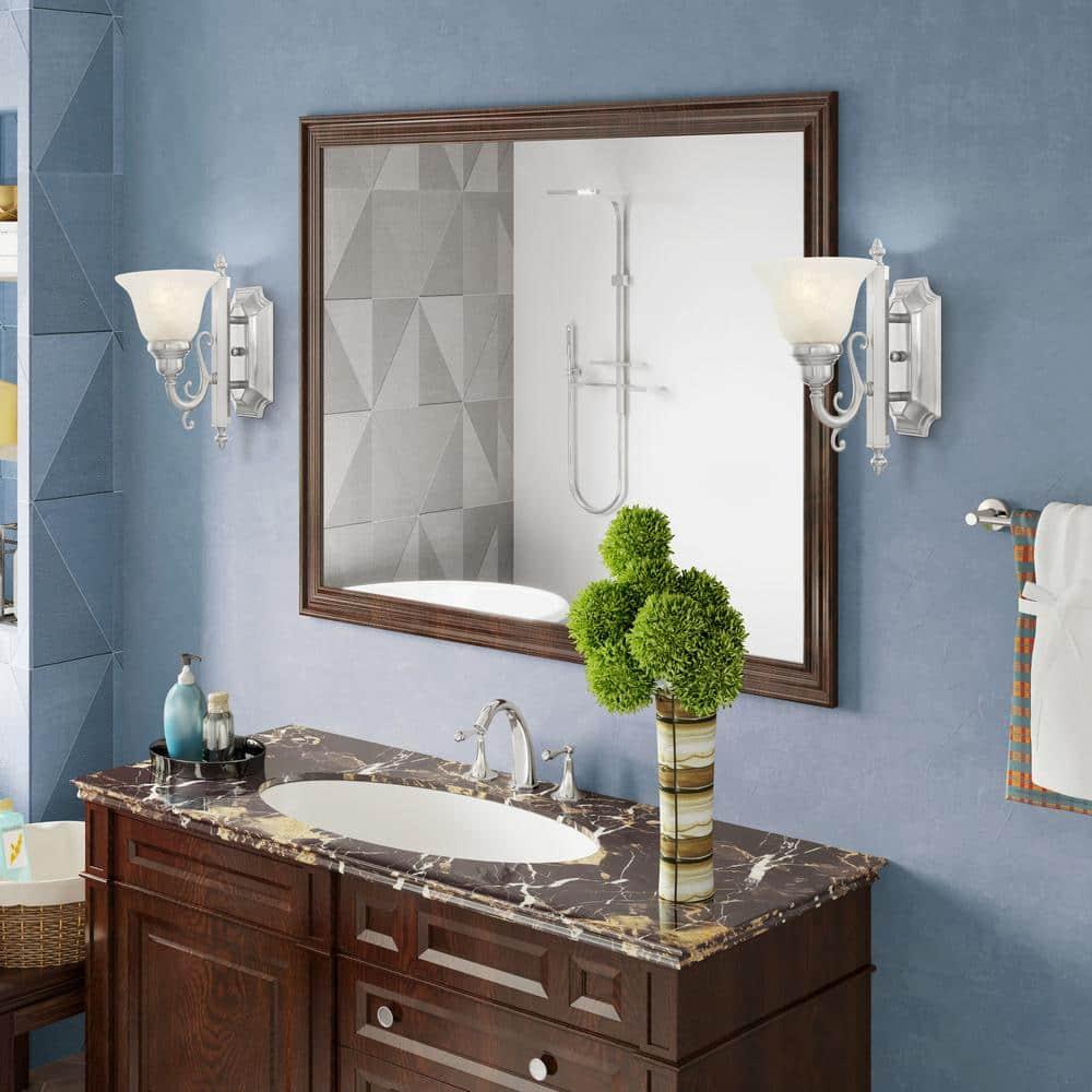 Livex Lighting French Regency 1 - Light Vanity in  Brushed Nickel