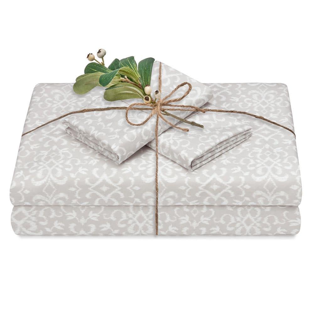 Chanasya Ultra Soft Floral Microfiber Percale Sheet Set