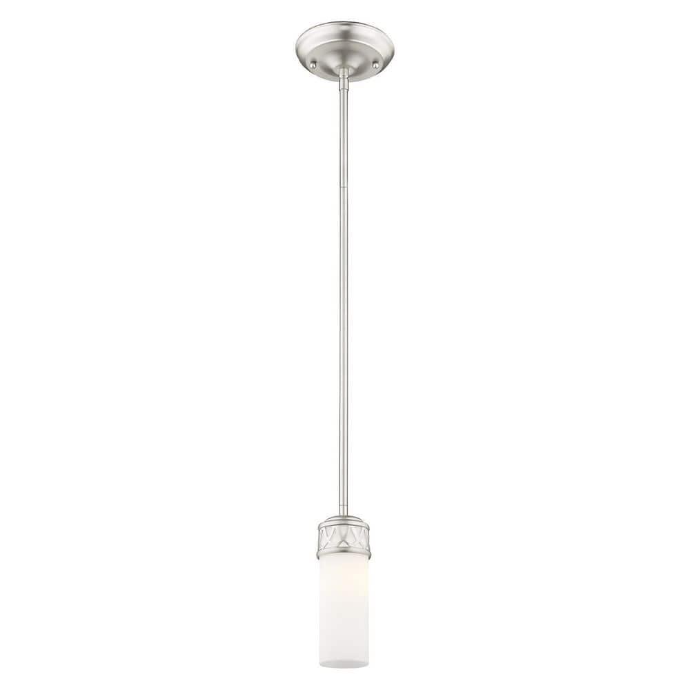 Livex Lighting Westfield 1 - Light Pendant in  Brushed Nickel