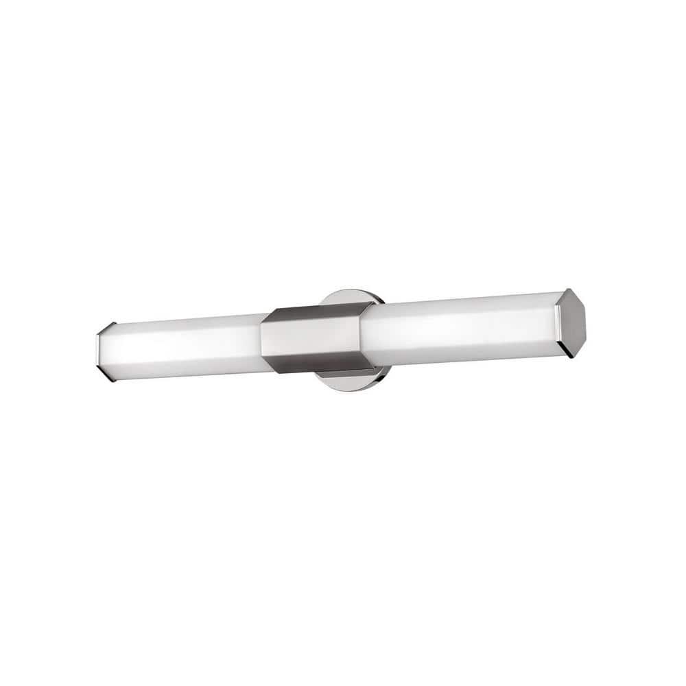 32W Led Medium Bath Vanity In Modern Style 26 Inches Wide By 5 Inches High-Polished Nickel Finish Hinkley Lighting 51152Pn