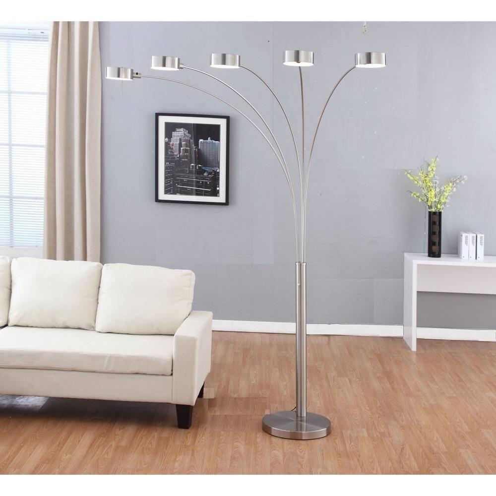 Wade Logan® Alisson 88'' Brushed Nickel Tree Floor Lamp