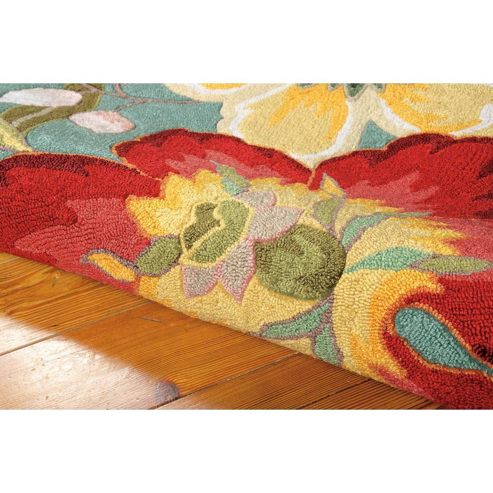 Nourison Fantasy FA18 Aqua Area Rug 5' x 7'6"