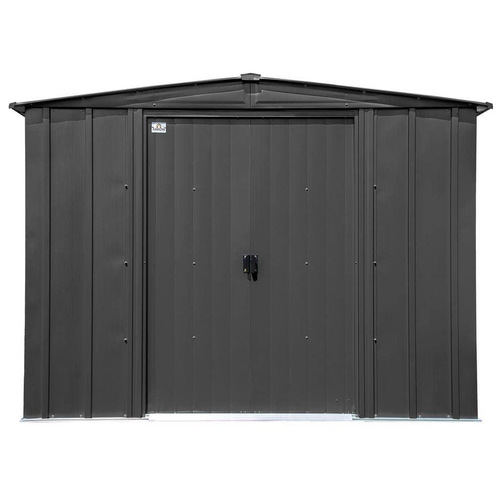 Arrow 8 ft. W x 6 ft. D Galvanized Steel Storage Shed