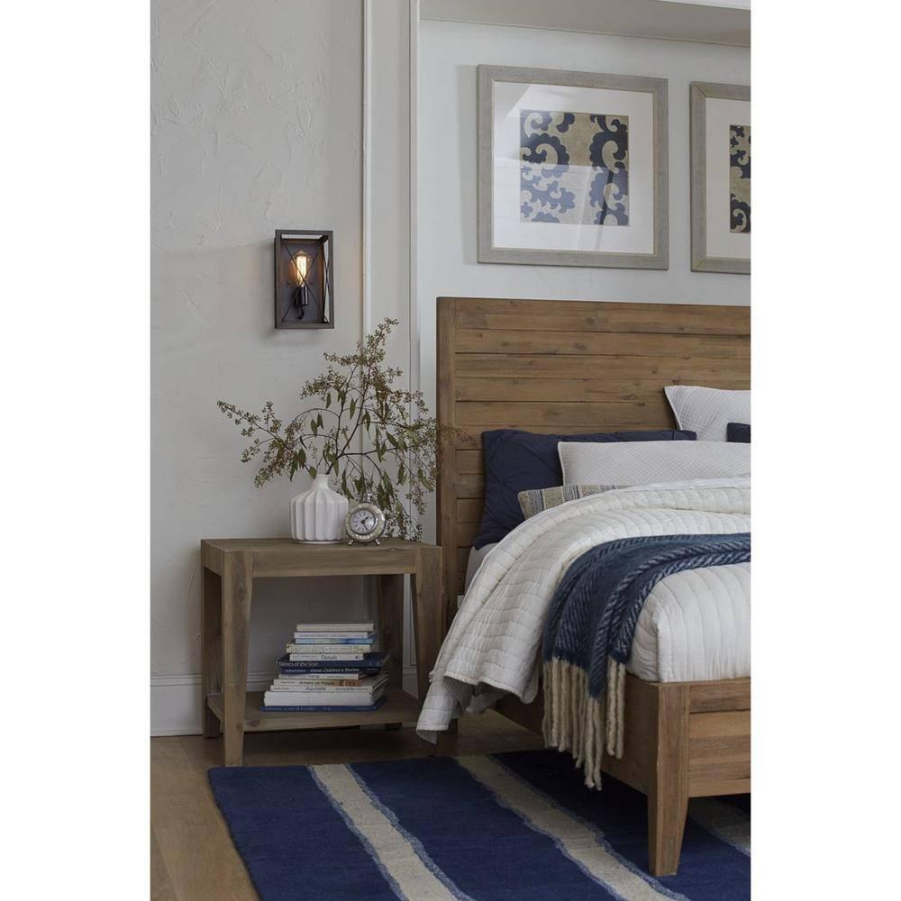 Progress Lighting Briarwood Antique Bronze Wall Sconce With Faux Wood Enclosure