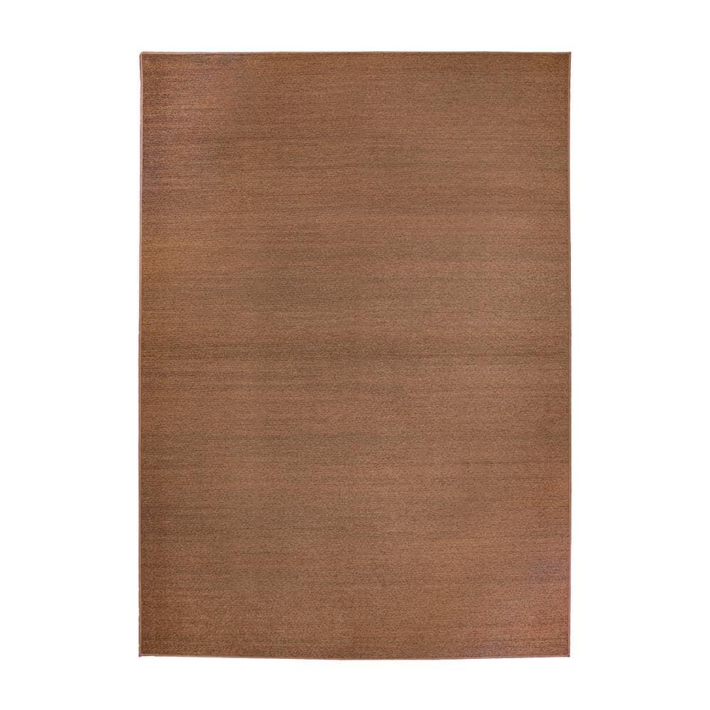 My Magic Carpet Solid Espresso Flatweave Indoor / Outdoor Rug